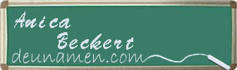 Anica Beckert Visitenkarte